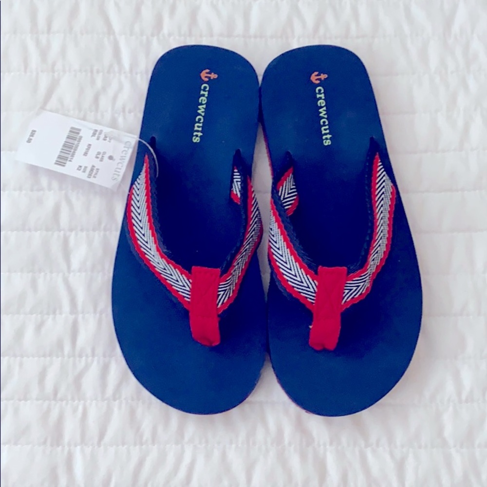 NWT! Crewcuts Flip Flops